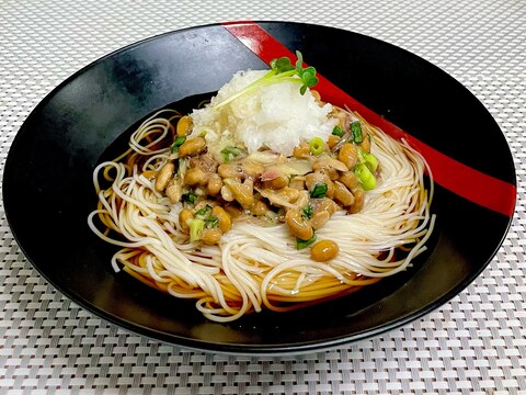 猛暑日に涼やかなランチタイムを♡納豆そうめん